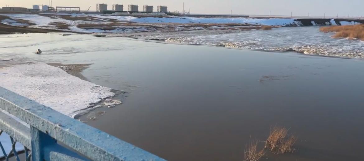 Ақтөбе облысында айналма жолды су басты